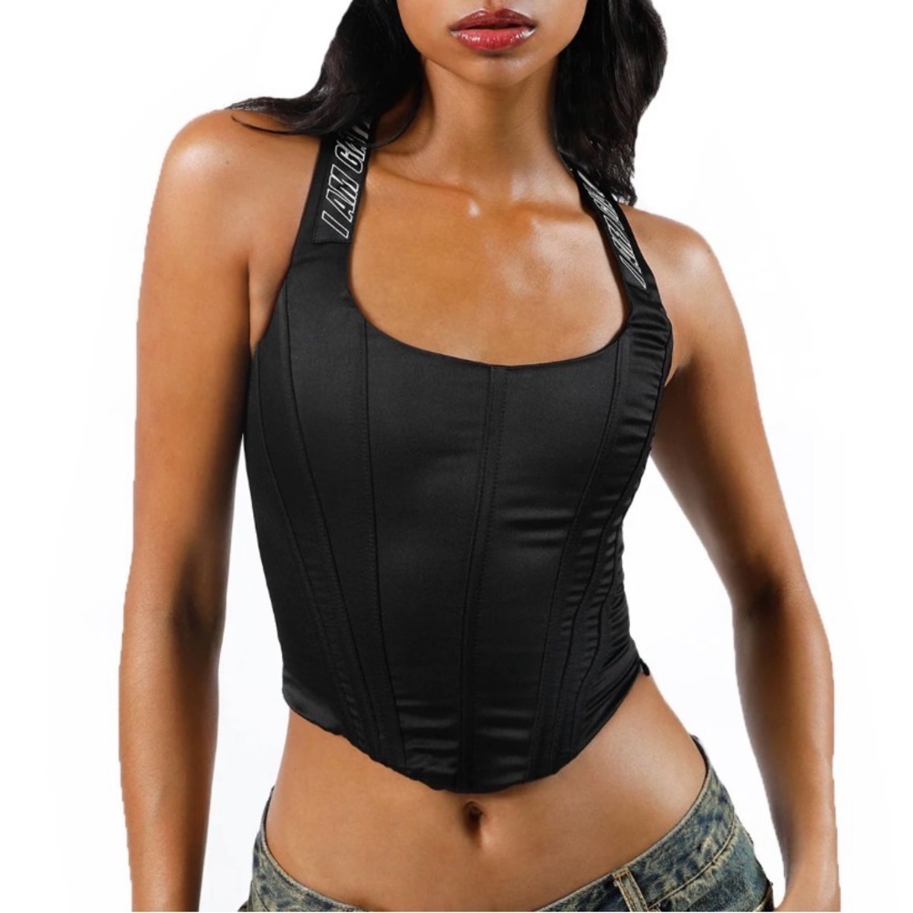 Chic Black Corset Top